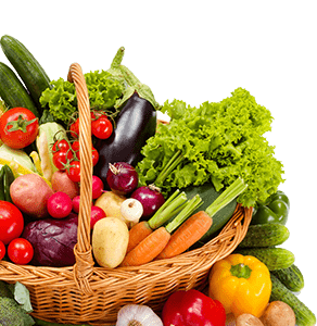 Weekly farm share produce crate
