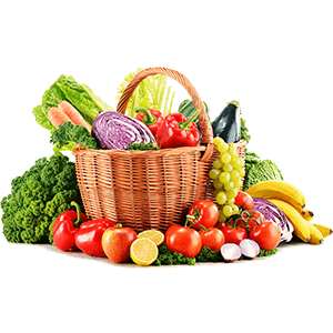 Fresh leafy greens bunch